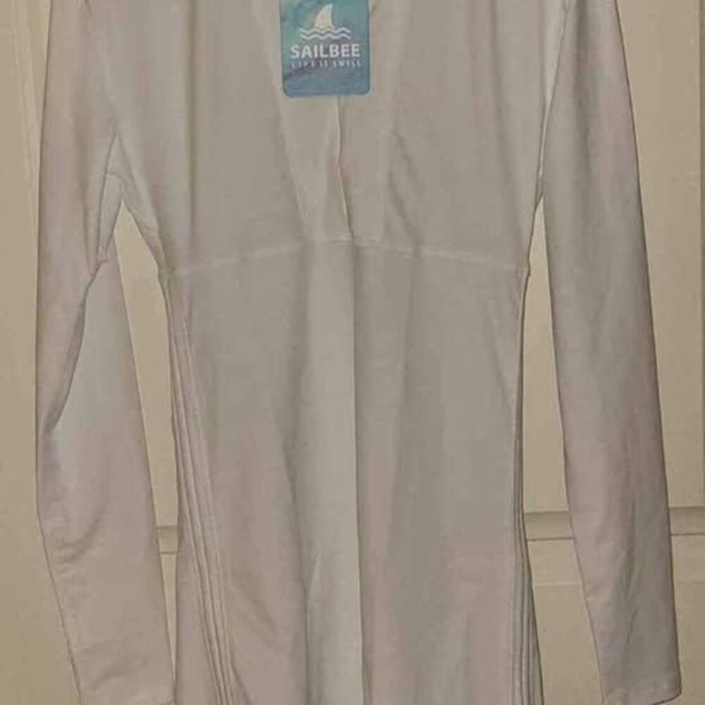 New Sailbee long sleeve rash guard swim top size medium